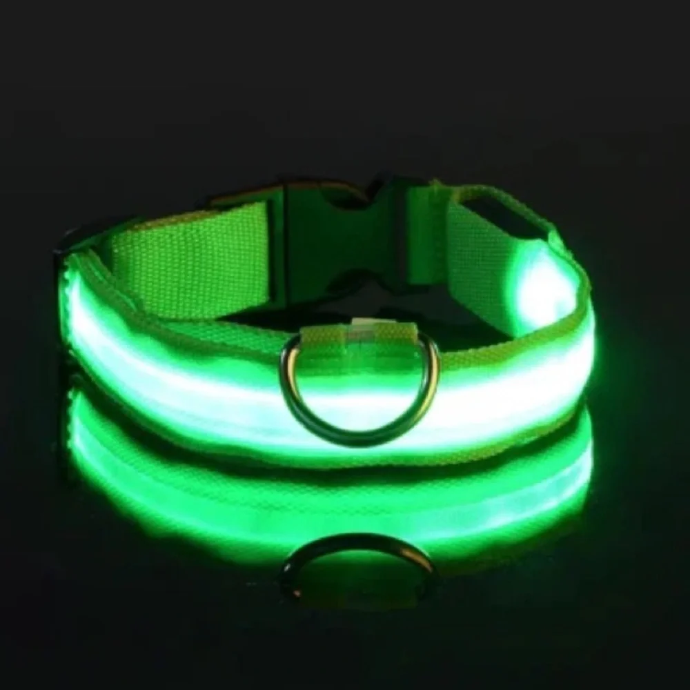 LED Reflective Pet Collar Sz S